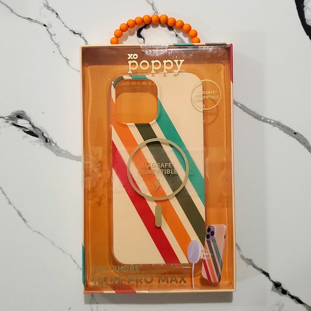 NWT XO Poppy iPhone Case Models 13/12 Pro Max MAGSAFE Compatible NIB